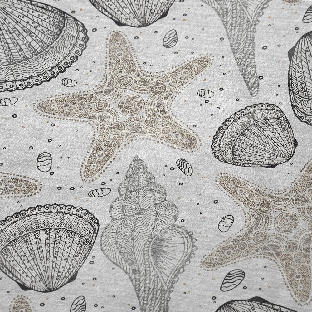 50" X 70" Gray Beige And Ivory Animal Print Polyester Woven Plush Throw Blanket