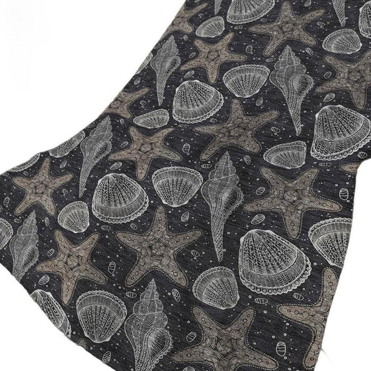 50" X 70" Midnight Gray And White Animal Print Polyester Woven Plush Throw Blanket