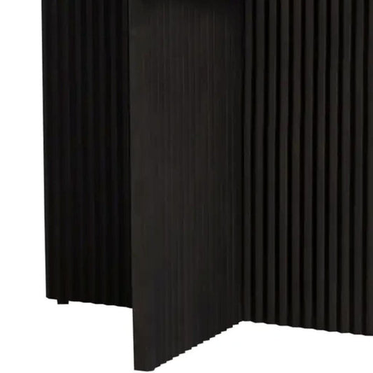 52" Dark Brown Solid Wood Cross Leg Base Round Top Dining Table