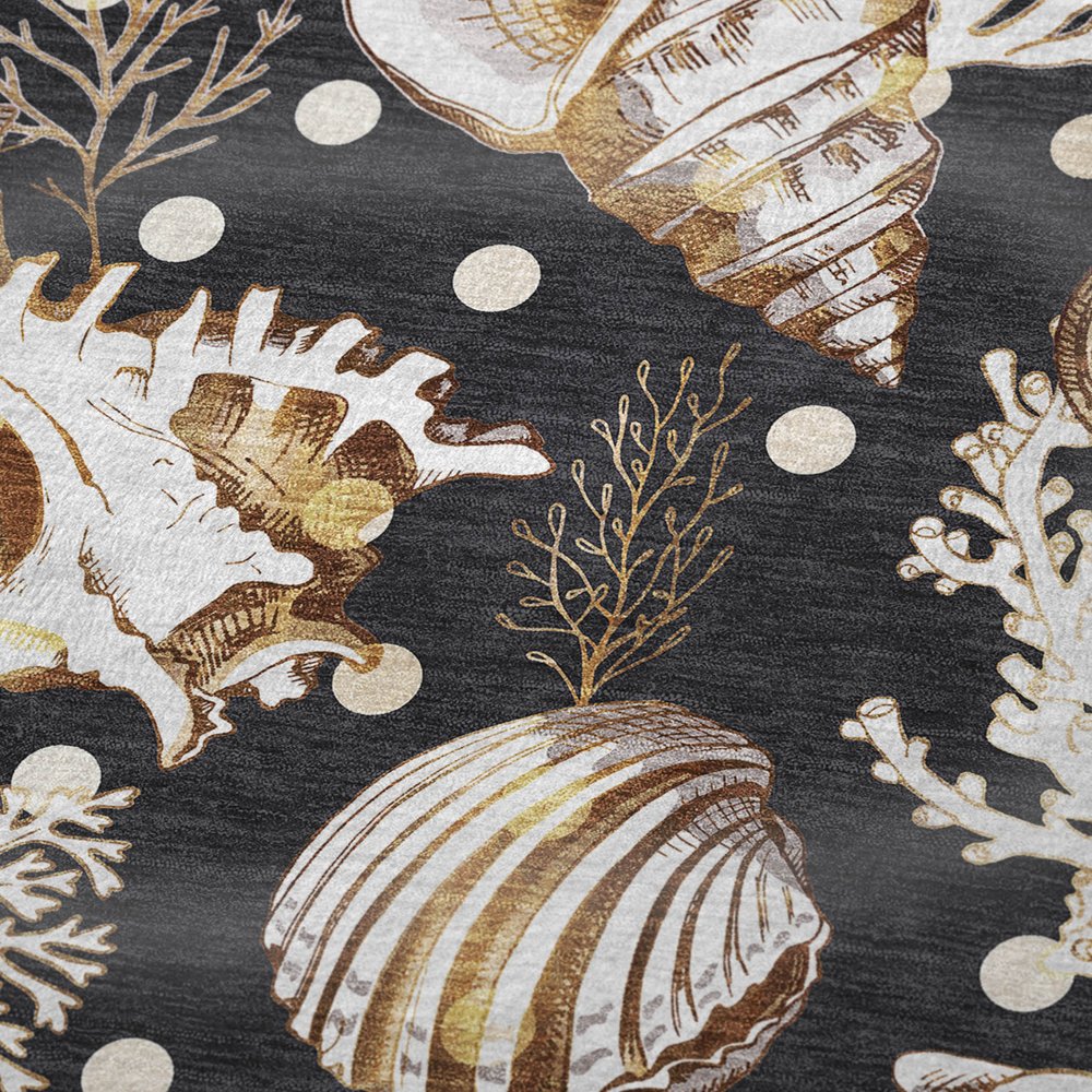 50" X 70" Midnight Brown And Ivory Animal Print Polyester Woven Plush Throw Blanket