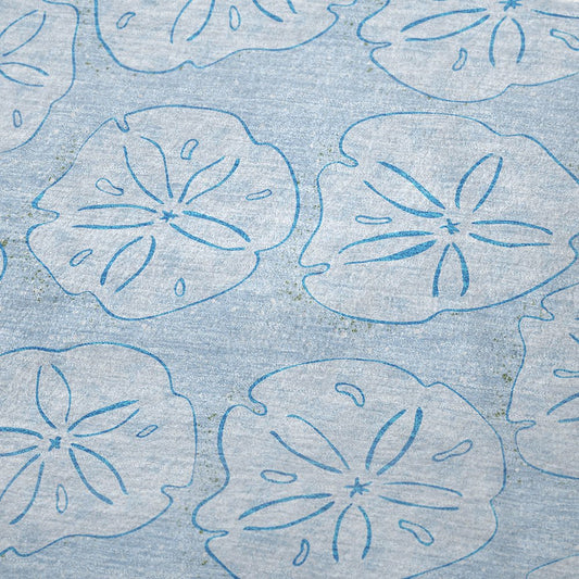 50" X 70" Blue And Sky Blue Animal Print Polyester Woven Plush Throw Blanket