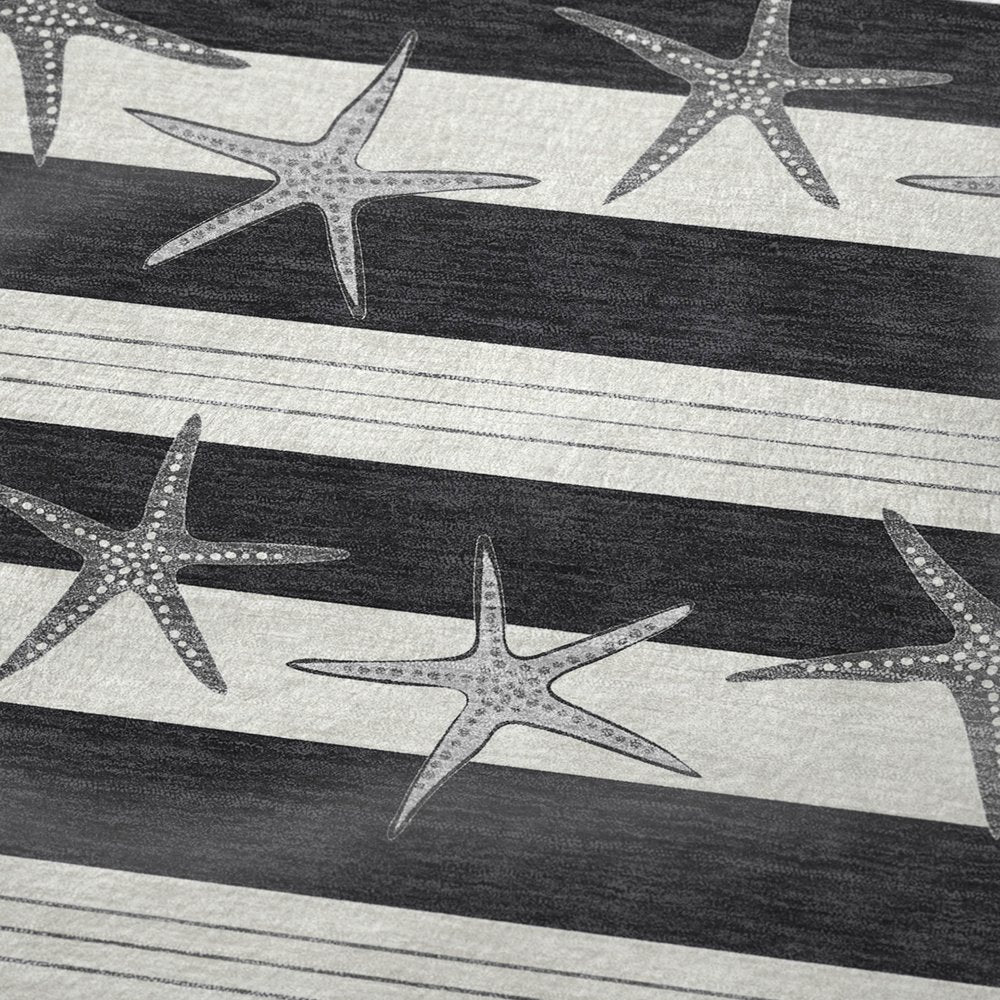 50" X 70" Midnight Ivory And Gray Animal Print Polyester Woven Plush Throw Blanket