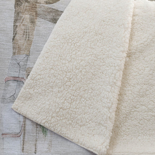 50" X 70" Taupe Green And Red Animal Print Polyester Woven Plush Throw Blanket