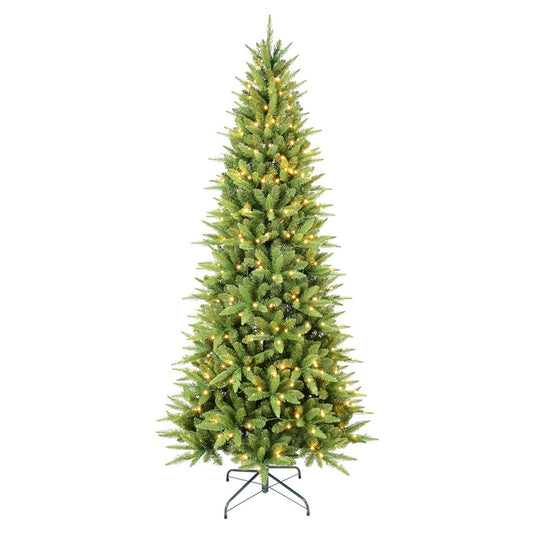 7' Pre Lit Full Pine Christmas Tree
