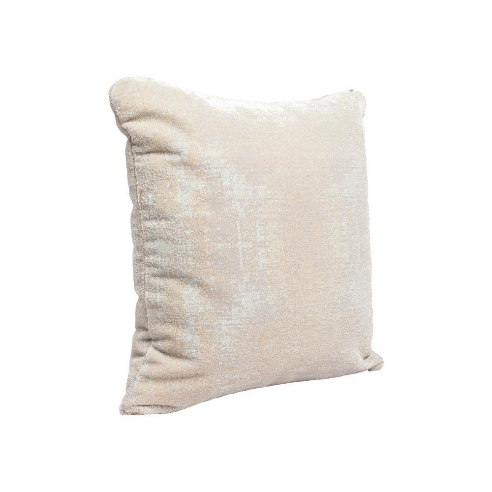 20" Beige And Gray Abstract Polyester Blend Throw Pillow Cover