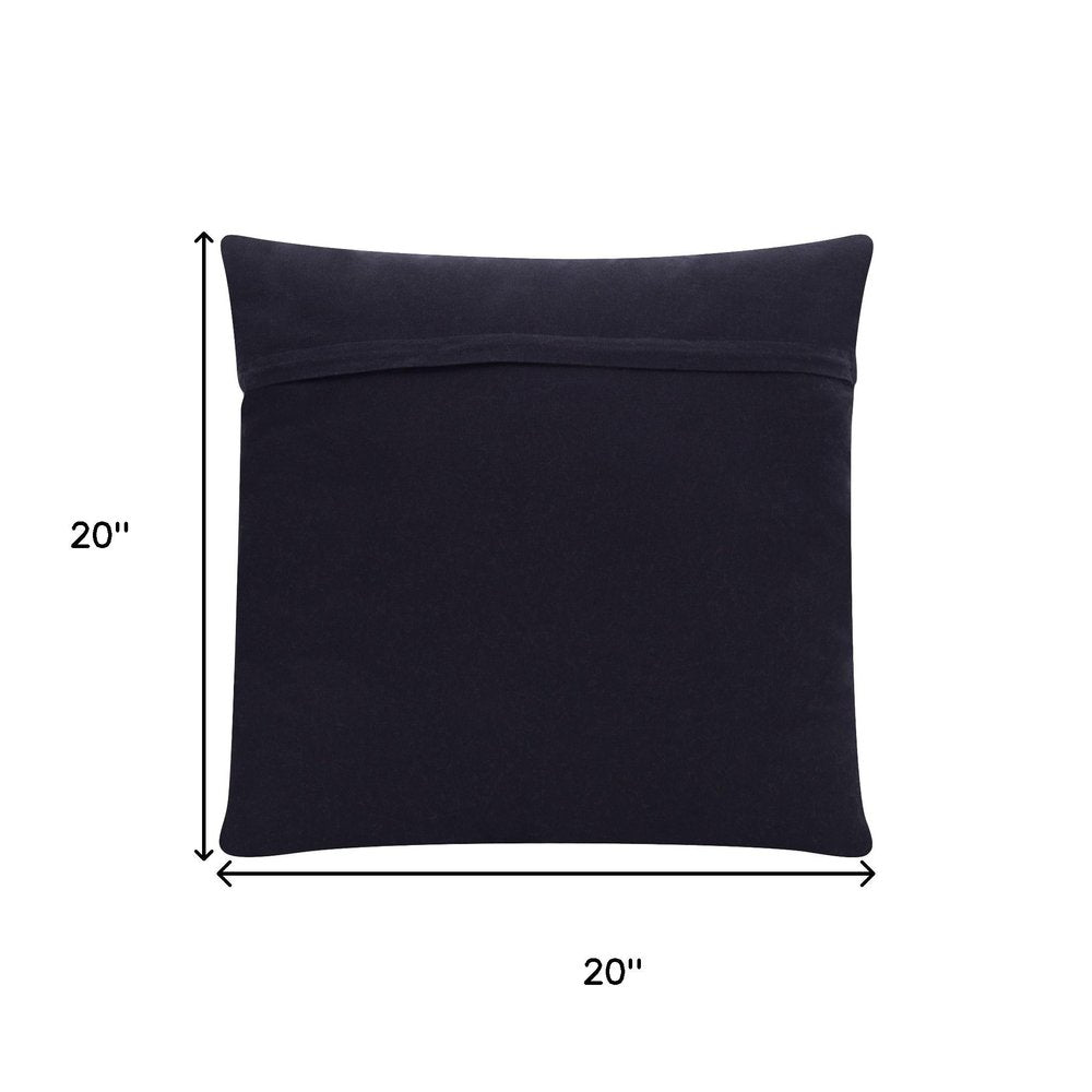 20" Onyx And Rose Abstract Throw Pillow Cover