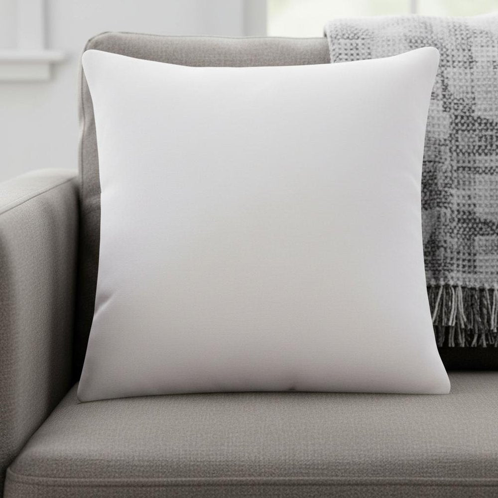 20" Ivory Cotton Throw Pillow Cover