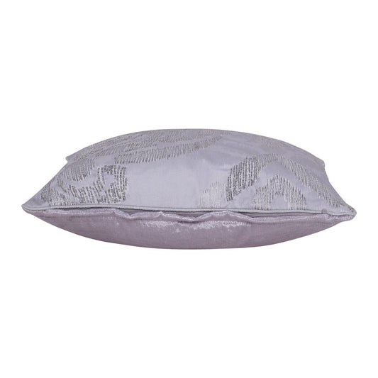 20" Silver And Gray Abstract Throw Pillow Cover