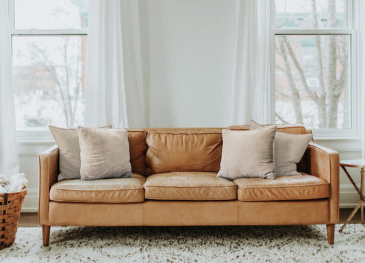 Set of Four 20" Beige Cotton Throw Pillow Covers