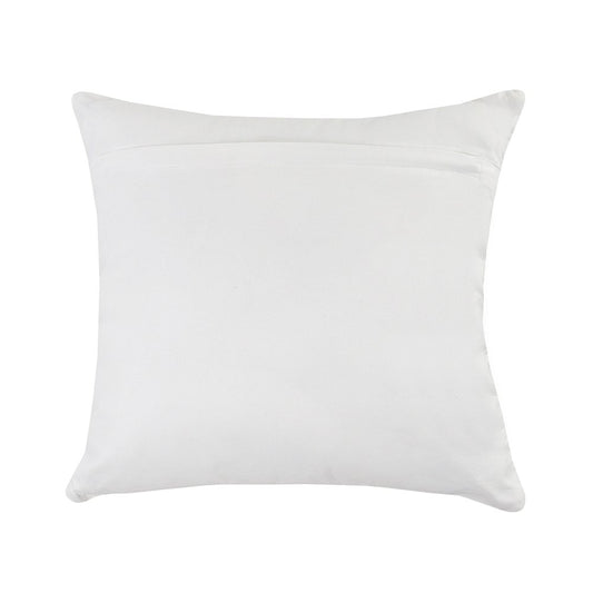 20" Ivory And Gray Throw Pillow Cover