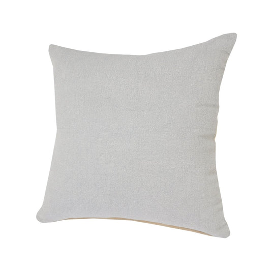 20" Gray Cotton Throw Pillow Cover