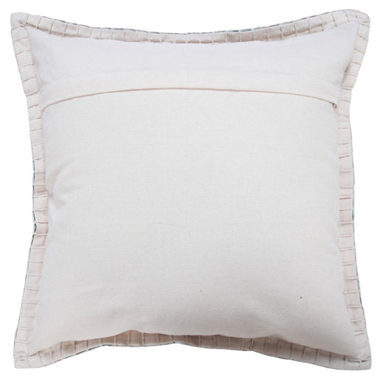 20" Green Cotton Throw Pillow Cover