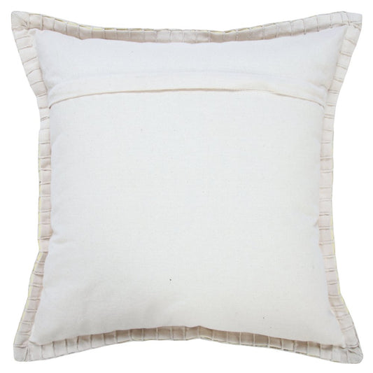 20" Yellow Cotton Throw Pillow Cover