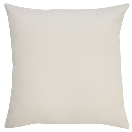 20" Yellow And White Striped Recycled Poly Linen Throw Pillow Cover