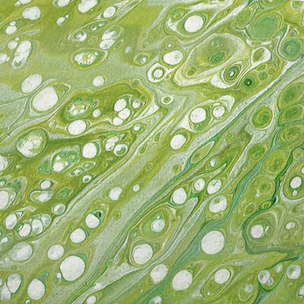 50" X 70" Green And Off White Abstract Plush Throw Blanket