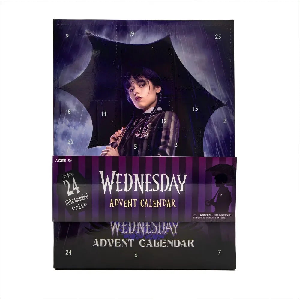 Wednesday Addams Christmas Gift Box Holiday Advent Calendar 24 Pcs Random Acce