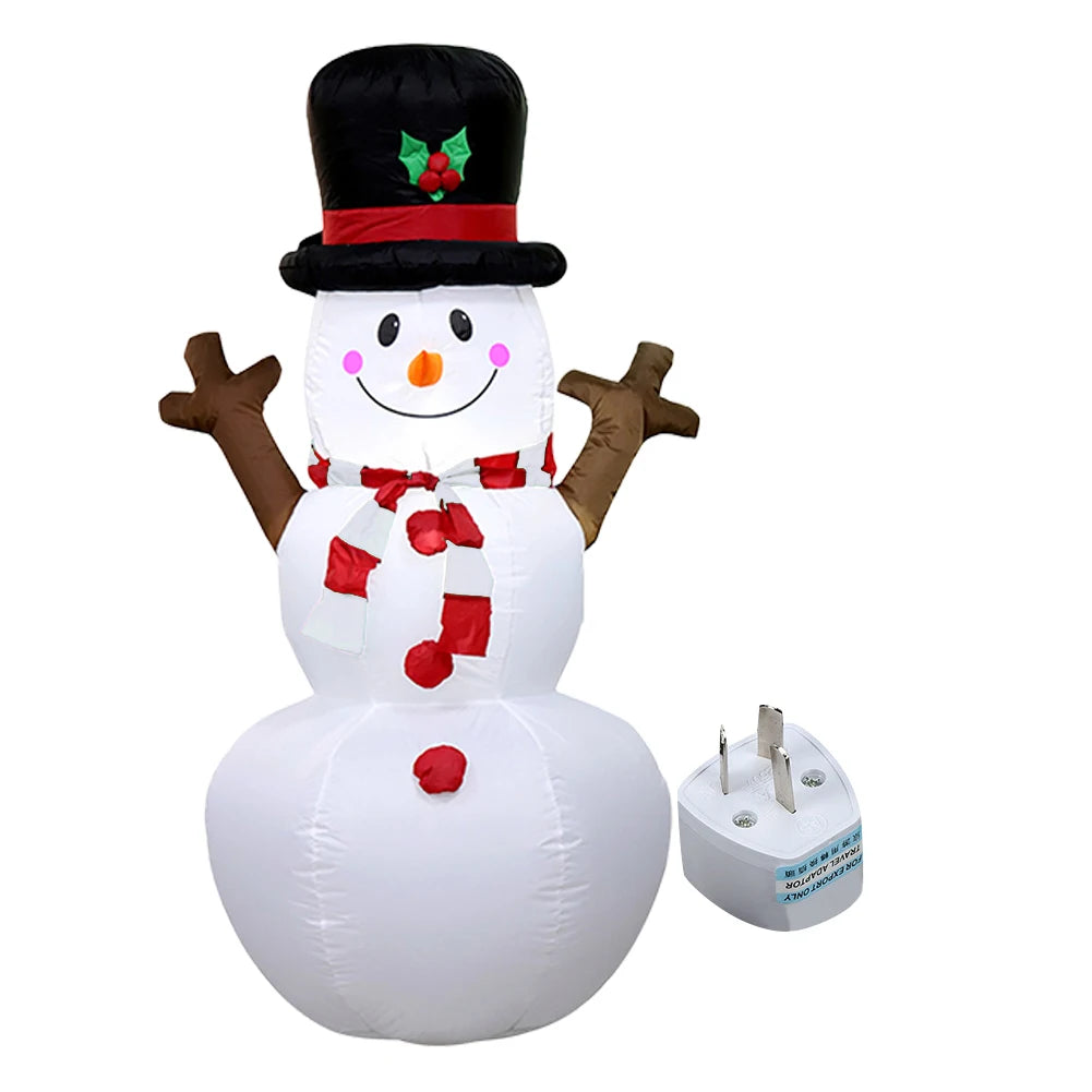 LED Inflatable Cute Air Blown Up Festival Theme Christmas Dolls Decor Decorative Cartoon for Xmas Garden Party Decor