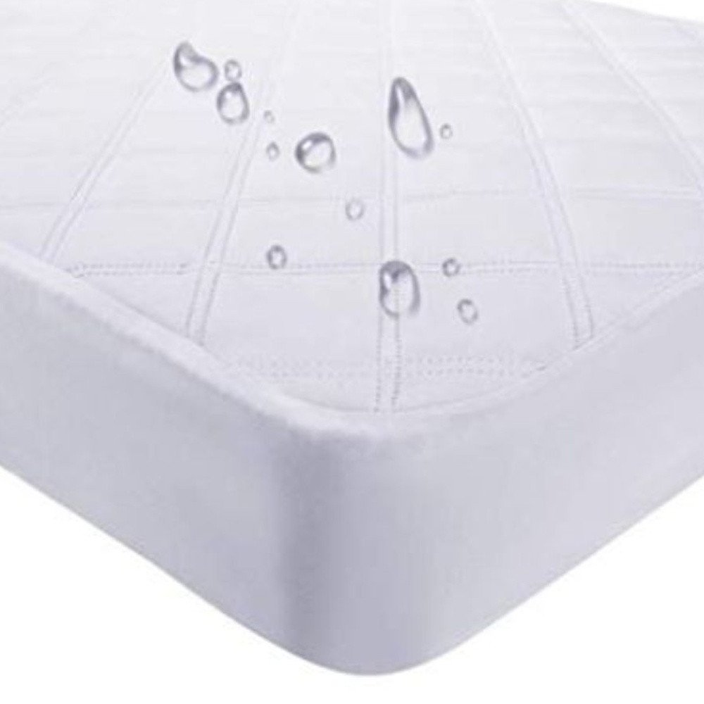 9" Waterproof Bamboo Terry Crib Mattress Pad Liner Mattress Cover Only.