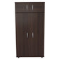 32" Espresso Melamine Mirrored Combo Dresser