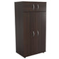 32" Espresso Melamine Mirrored Combo Dresser