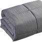 Dark Gray Queen Polyester Thread Count Down Alternative Comforter