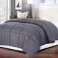 Dark Gray Queen Polyester Thread Count Down Alternative Comforter