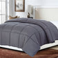 Dark Gray California King Polyester Thread Count Down Alternative Comforter