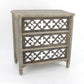 15" Brown Standard Accent Cabinet With Three Drawers