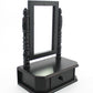 20" Black Wood Framed Freestanding Makeup Shaving Tabletop Mirror