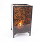 18" Brown Metal Floor Candle Holder