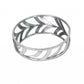 14" Silver Round Metal Geometric Vanity Tray