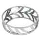 14" Silver Round Metal Geometric Vanity Tray