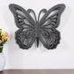 23" X 19" Black Rustic Butterfly Wooden Wall Decor