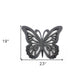 23" X 19" Black Rustic Butterfly Wooden Wall Decor