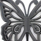 23" X 19" Black Butterfly Wood Hanging Dimensional Sculpture