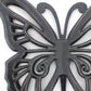 23" X 19" Black Butterfly Wood Hanging Dimensional Sculpture