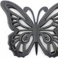 23" X 19" Black Butterfly Wood Hanging Dimensional Sculpture
