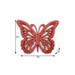 23" X 19" Red Butterfly Wood Hanging Dimensional Sculpture