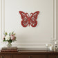 23" X 19" Red Butterfly Wood Hanging Dimensional Sculpture