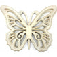 23" X 19" Red Butterfly Wood Hanging Dimensional Sculpture