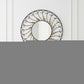 38" Bronze Metal Round Framed Accent Mirror
