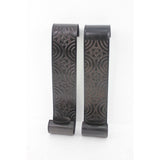 Set of Two Brown Metal Wall Sconce Candle Holders