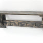 30" Red Distressed Wood Four Hook Wall Mounted Hanging Coat Rack