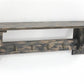 30" Red Distressed Wood Four Hook Wall Mounted Hanging Coat Rack