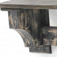 30" Red Distressed Wood Four Hook Wall Mounted Hanging Coat Rack