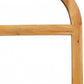 24" Brown Wood Arch Framed Accent Mirror