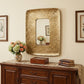 28" Gold Metal Framed Accent Mirror