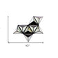 42" X 24" X 6" Black Diamante Wooden - Wall Decor