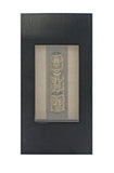40" X 20" Black Wood Face Framed Art