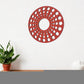 Red Wood Hanging Dimensional Sculpture